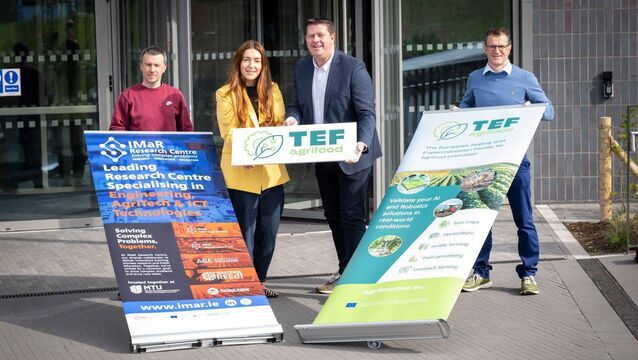 <p>(Left to right): Dr Daniel Riordan, head of Department of Technology, Engineering and Mathematics at MTU Kerry; Amy Jordan, marketing executive at MTU Kerry; Professor Joseph Walsh, director of IMaR Research Centre and head of the School of STEM at MTU; and Kieran O'Donoghue, Educational Outreach (Cluster) manager at AgriTech Ireland. Photo: MTU Kerry</p>