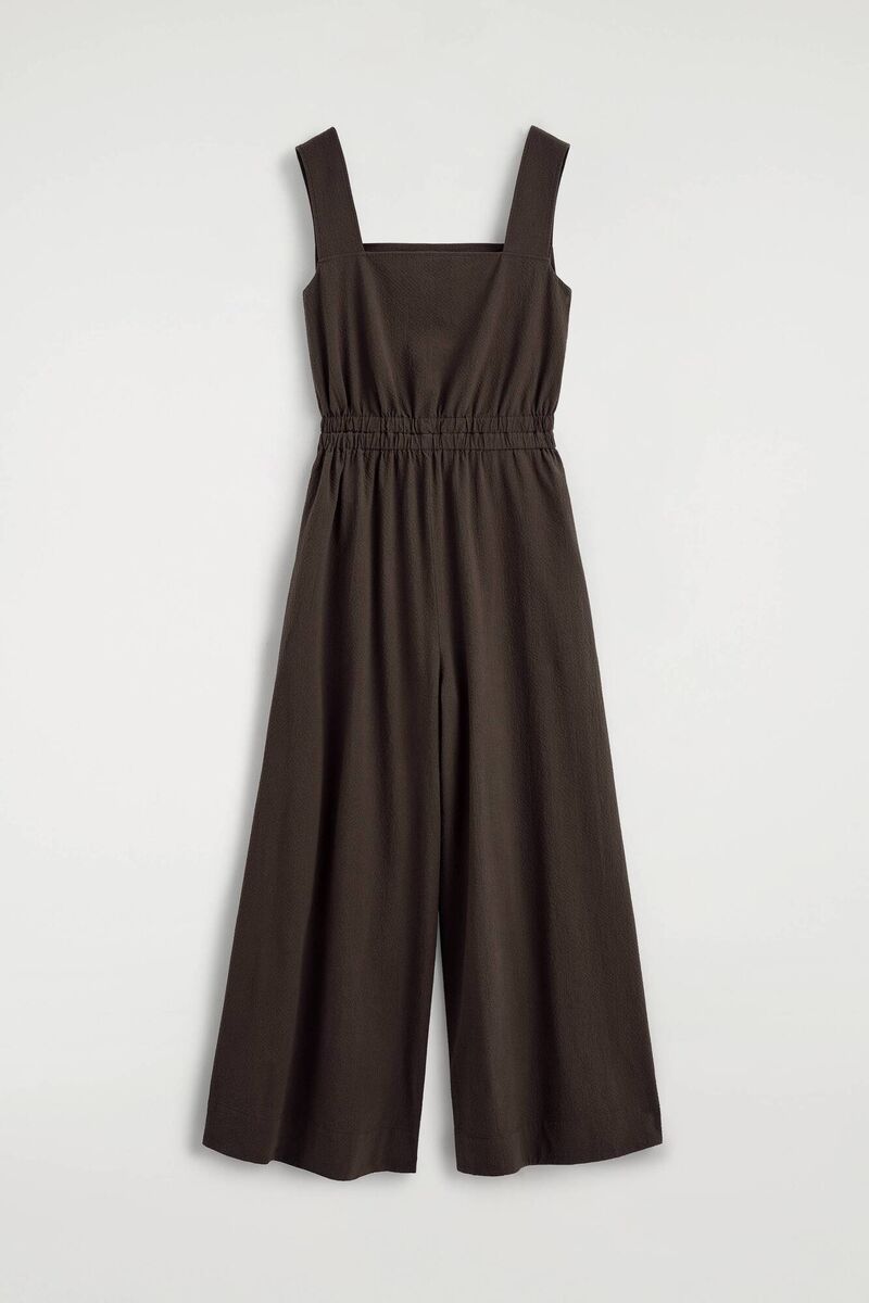 Open-Back Seersucker Jumpsuit, €99, COS Open-Back Seersucker Jumpsuit, €99, COS