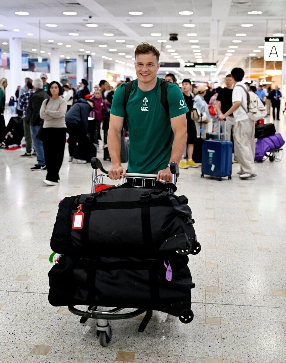 ARRIVED: Josh van der Flier as they arrive in Sydney Airport. Pic: Brendan Moran/Sportsfile ARRIVED: Josh van der Flier as they arrive in Sydney Airport. Pic: Brendan Moran/Sportsfile