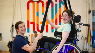 <p> EE: Donal O’Keeffe: Circus Factory will be rigging wheelchairs for the young</p> <p> EE: Donal O’Keeffe: Circus Factory will be rigging wheelchairs for the young</p>