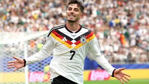 <p>USEFUL: Kai Havertz of Germany celebrates scoring his team's seventh goal during the FIFA World Cup 2026 Group E match with Curacao at Houston Stadium on June 14, 2026 in Houston, Texas. (Photo by Alexander Hassenstein/Getty Images)</p> <p>USEFUL: Kai Havertz of Germany celebrates scoring his team's seventh goal during the FIFA World Cup 2026 Group E match with Curacao at Houston Stadium on June 14, 2026 in Houston, Texas. (Photo by Alexander Hassenstein/Getty Images)</p>