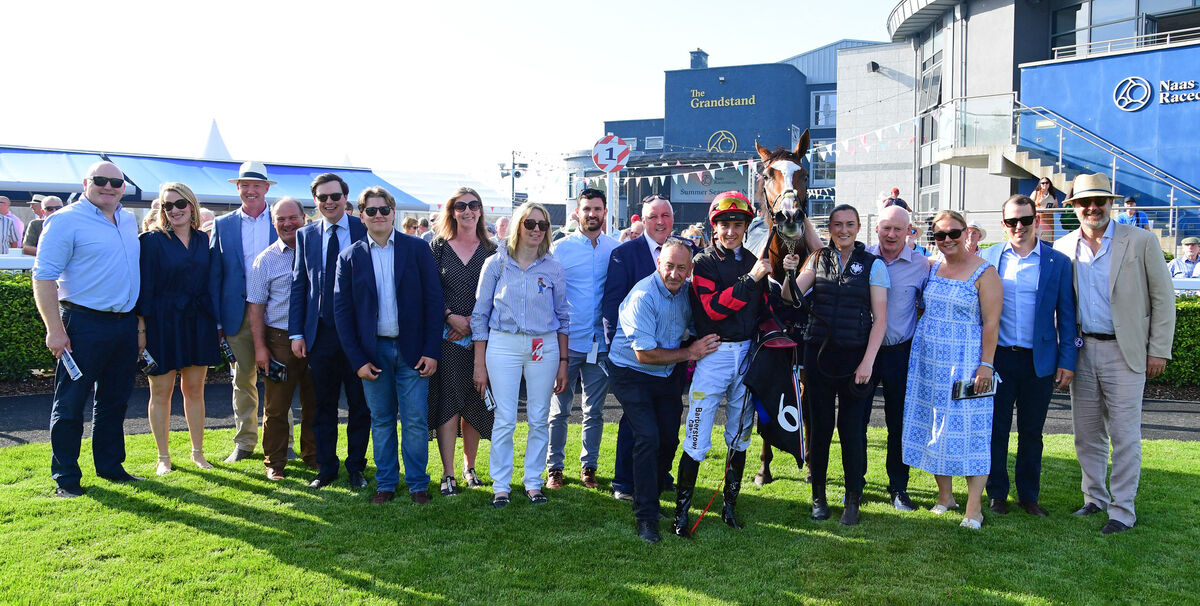 Rebel Moon and Dylan Browne McMonagle won the Al Shira'aa Racing Irish EBF Jannah Rose Stakes (Group 3) for Al Shira'aa Racing and Joseph O'Brien. Pic: Healy Racing Photo