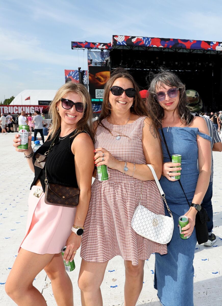 Teresa Kilic and Karalina Guratowska, both from Togher, and Anna Pawlowska, Wilton, at Musgrave Park (Virgin Media Park) in Cork for Alanis Morissette's concert. Picture: Jim Coughlan Teresa Kilic and Karalina Guratowska, both from Togher, and Anna Pawlowska, Wilton, at Musgrave Park (Virgin Media Park) in Cork for Alanis Morissette's concert. Picture: Jim Coughlan