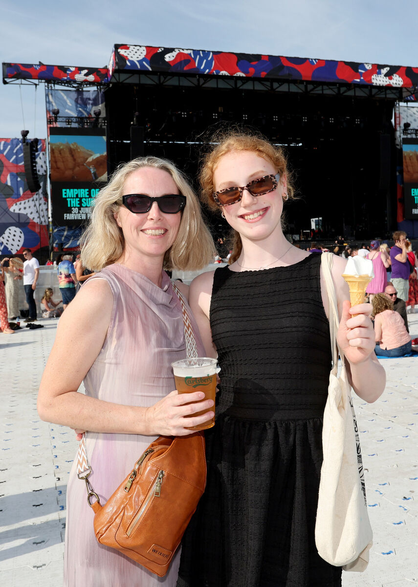 Dee and Scarlett Butler from Carrigaline, Co Cork at Virgin Media Park ahead of Alanis Morissette's gig on Wednesday evening. Picture: Jim Coughlan Dee and Scarlett Butler from Carrigaline, Co Cork at Virgin Media Park ahead of Alanis Morissette's gig on Wednesday evening. Picture: Jim Coughlan