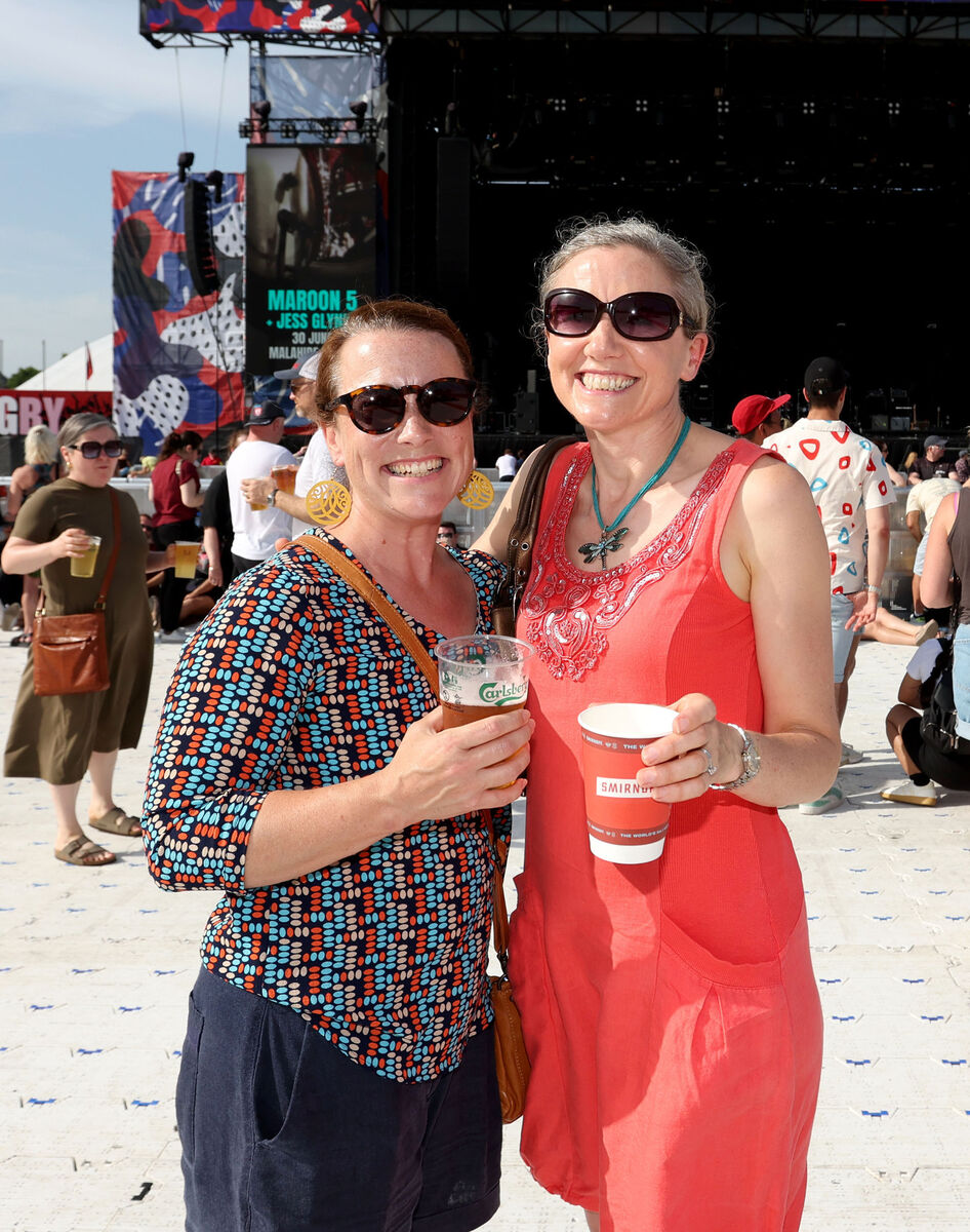 Eilish Russell and Lisa O'Connor from Cobh chilling before Alanis Morissette's gig at Virgin Media Park in Cork on Wednesday night. Picture: Jim Coughlan Eilish Russell and Lisa O'Connor from Cobh chilling before Alanis Morissette's gig at Virgin Media Park in Cork on Wednesday night. Picture: Jim Coughlan