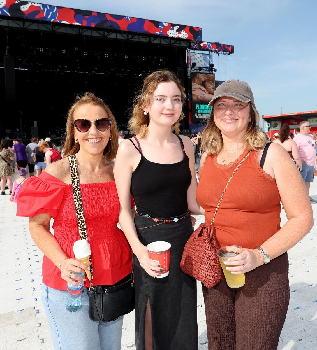 Claire O'Grady and Amy and Kay Lane from Limerick were at Alanis Morissette's gig at Musgrave Park (Virgin Media Park) in Cork tonight. Picture: Jim Coughlan Claire O'Grady and Amy and Kay Lane from Limerick were at Alanis Morissette's gig at Musgrave Park (Virgin Media Park) in Cork tonight. Picture: Jim Coughlan