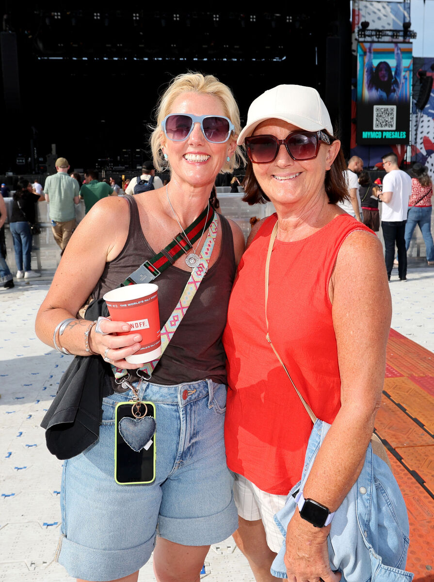 Karen and Patsy Hennessy from Ballincollig ahead of Alanis Morissette's concert at Musgrave Park in Cork on Wednesday night. Picture: Jim Coughlan Karen and Patsy Hennessy from Ballincollig ahead of Alanis Morissette's concert at Musgrave Park in Cork on Wednesday night. Picture: Jim Coughlan