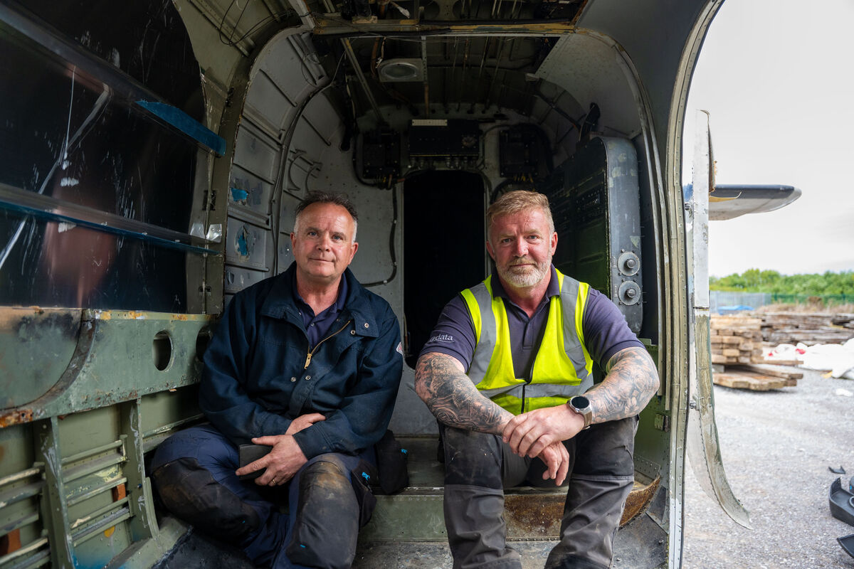 Tim Crowley and James Radford rebuilt the plane over a 14-day period.