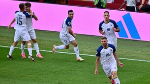 <p> Bosnia are now in a strong position to advance as one of the best third-placed teams. Pic: Sammy Kogan/The Canadian Press via AP.</p>