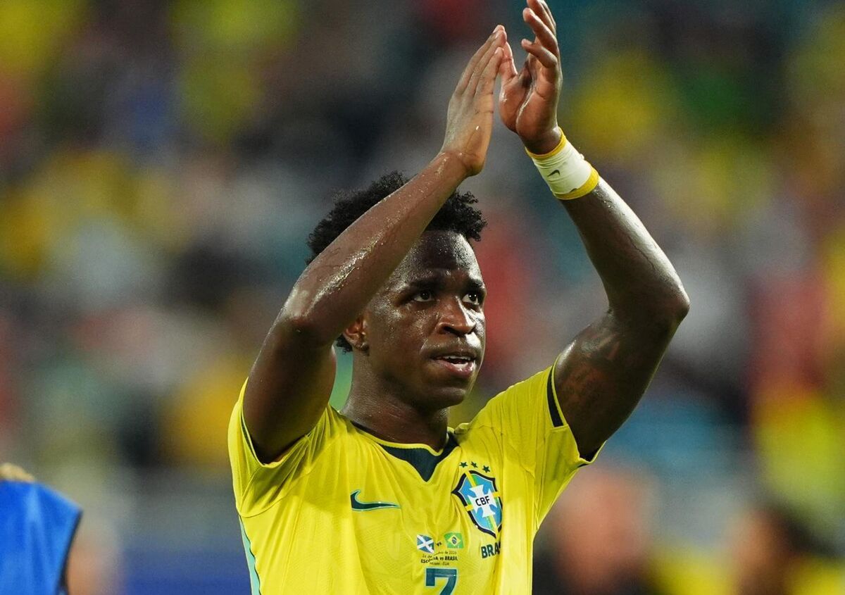 THE NEW JUNIOR: Brazil's Vinicius Junior won player of the match after bagging a brace. Picture: Andrew Milligan/PA Wire THE NEW JUNIOR: Brazil's Vinicius Junior won player of the match after bagging a brace. Picture: Andrew Milligan/PA Wire