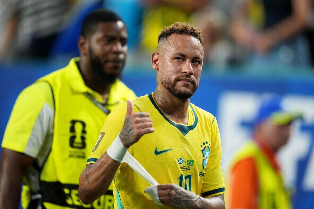 TICKING CLOCK: Brazil's Neymar may not feature much for his country in the knockout stage of the competition. Picture: Martin Rickett/PA TICKING CLOCK: Brazil's Neymar may not feature much for his country in the knockout stage of the competition. Picture: Martin Rickett/PA