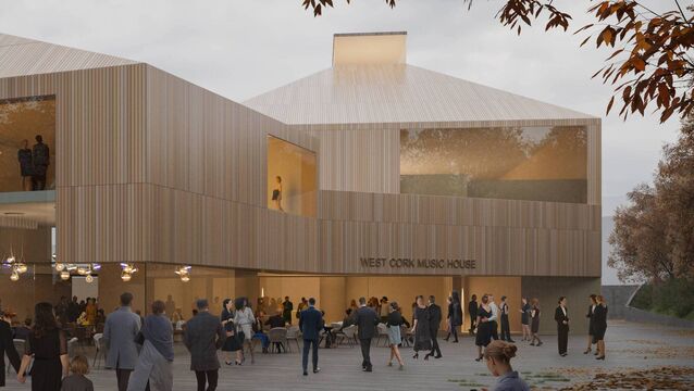 <p>A design for the the proposed cultural hub and music centre in Bantry, which would be located near Bantry Library.</p>