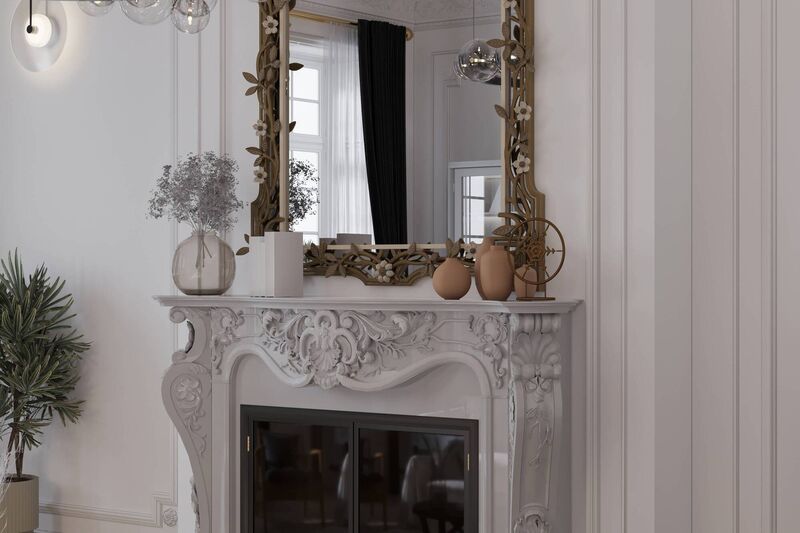Is this gorgeous over-mantel coming with the house? Don’t assume because it’s screwed to the wall that you will own it as the buyer of the house. Check the seller’s itemised list. File picture