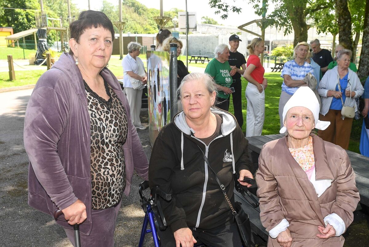 Sokha Maria, Verchenko Iryna, and Hlushchenko Larysa at Trabolgan. Picture: David Keane Sokha Maria, Verchenko Iryna, and Hlushchenko Larysa at Trabolgan. Picture: David Keane
