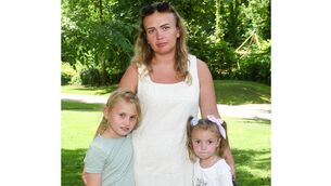 <p>Katerina, Alisa, and Anna Vinnytska, A Ukrainian family who have been given notice that they will have to leave their accommodation in Trabolgan, Co Cork, in the near future. Picture: David Keane</p>