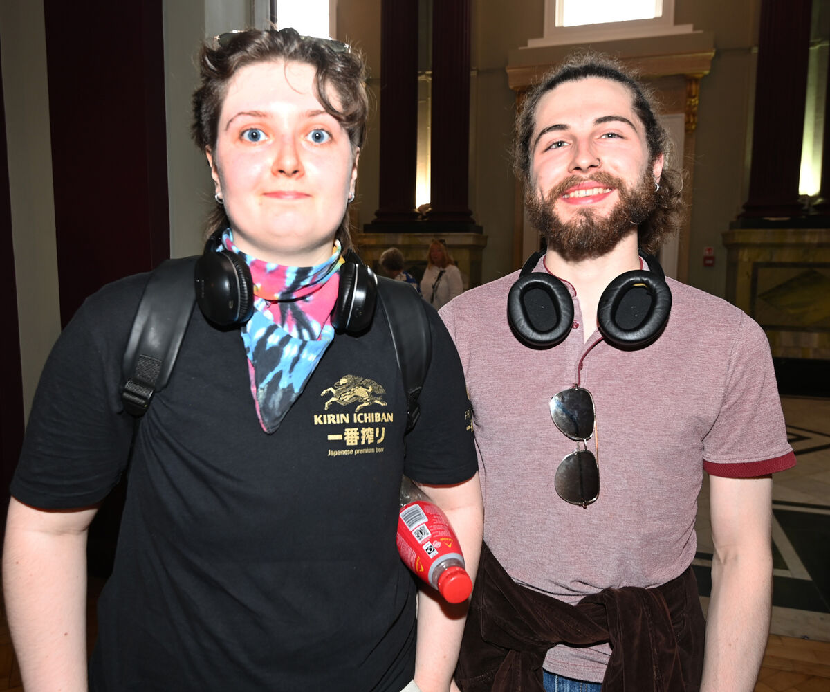  Merlin Pearson and Remus Teahan at the concert. 