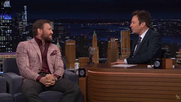 <p>Conor McGregor appearing on The Tonight Show Starring Jimmy Fallon. Picture: YouTube/The Tonight Show</p>
