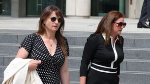 <p>Dr Aoife Mahoney and Dr Louise Baker who gave evidence in the trial of 52-year-old Riad Bouchaker on Thursday. Picture: Collins Courts</p>
