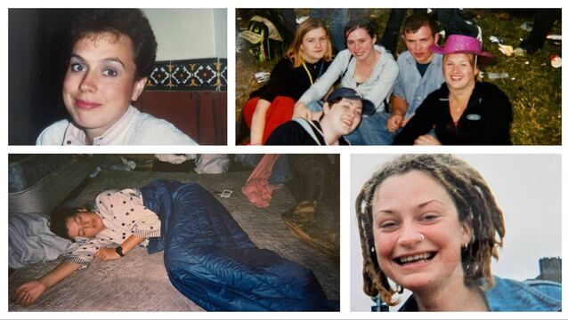 <p>Clockwise from upper left: Irene Feighan; Deirdre O'Shaughnessy with her friends, including her future husband; Jillian Bolger; Esther McCarthy.</p>