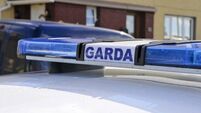 Blue lights on the roof of a Garda Siochana Irish police car