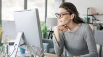 Professional woman working from home