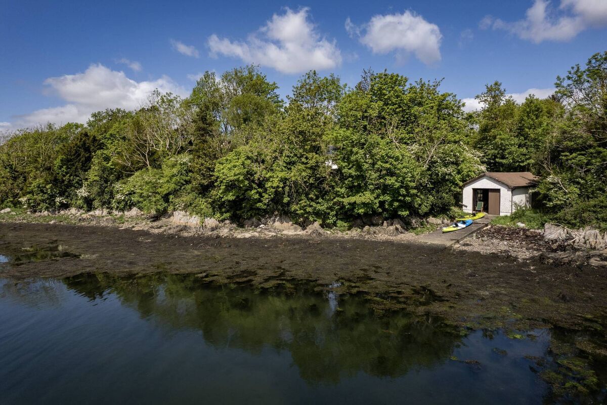 Boatshed on the shoreline