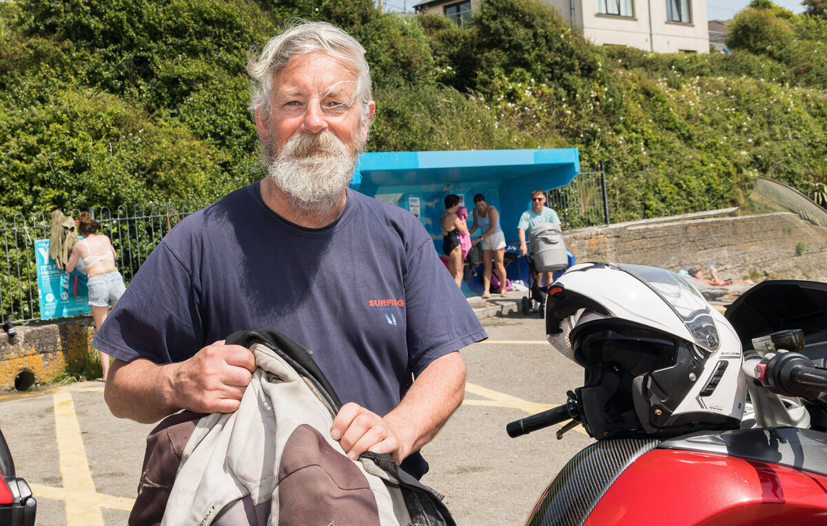 Martin Curran took a spin on his motorcycle from Inniscarra to Fountainstown, Co Cork. Picture: David Creedon