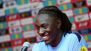 <p>Eberechi Eze is happy to wait for his chance with England (Bradley Collyer/PA)</p>