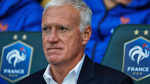 <p>France head coach Didier Deschamps has temporarily returned home. Pic: AP Photo/Jeremias Gonzalez</p>