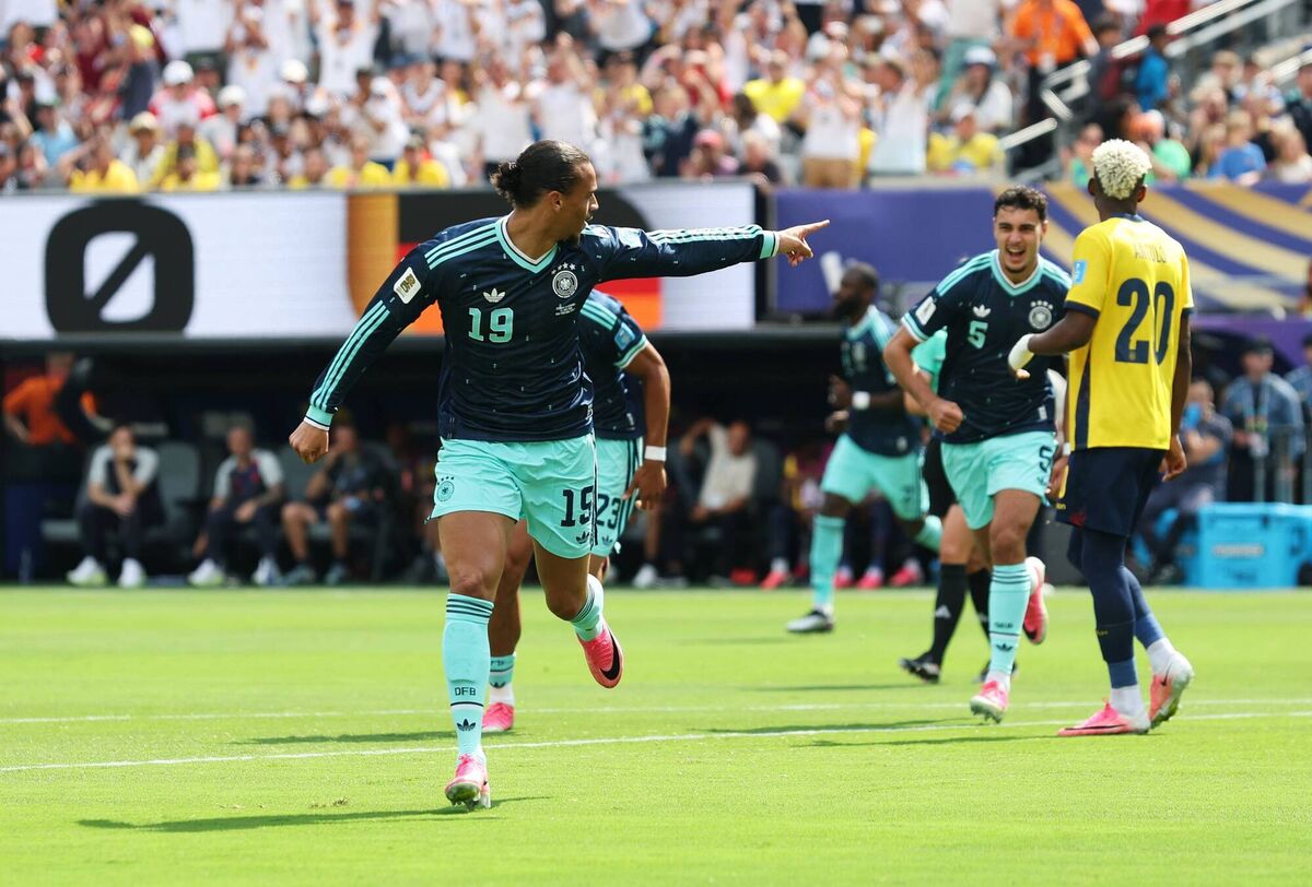 Leroy Sane put the Germans ahead after two minutes. Picture: Alexander Hassenstein/Getty