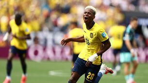 <p>Nilson Angulo got the Ecuadorian comeback underway early. Picture: Charly Triballeau/Getty</p>