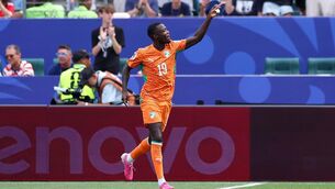<p>Nicolas Pepe's brace puts Ivory Coast into the knockout stages of the competition. Picture: Kevin Cox/Getty</p>