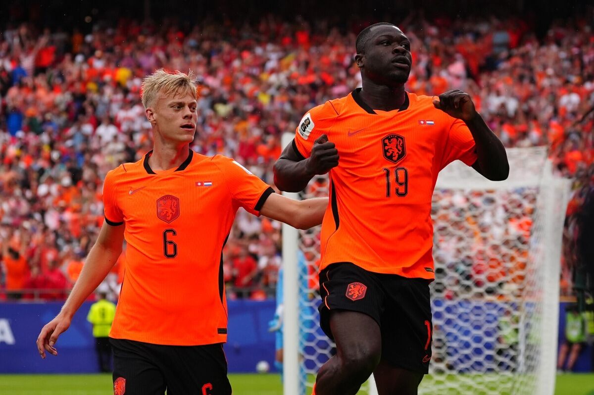 Brian Brobbey's physicality has been an asset up front for The Netherlands. Picture: Bradley Collyer/PA Brian Brobbey's physicality has been an asset up front for The Netherlands. Picture: Bradley Collyer/PA
