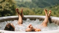 Couple in a hot tub