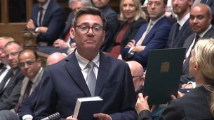 <p>Andy Burnham being sworn-in as an MP in the Houses of Commons after winning the Makerfield by-election; during his recent campaign, he already promised not to ‘rerun’ Brexit arguments. Picture: PA</p>