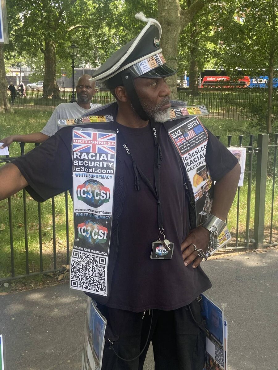 John Danoe has been coming to Speaker's Corner for the past 20 years. John Danoe has been coming to Speaker's Corner for the past 20 years.