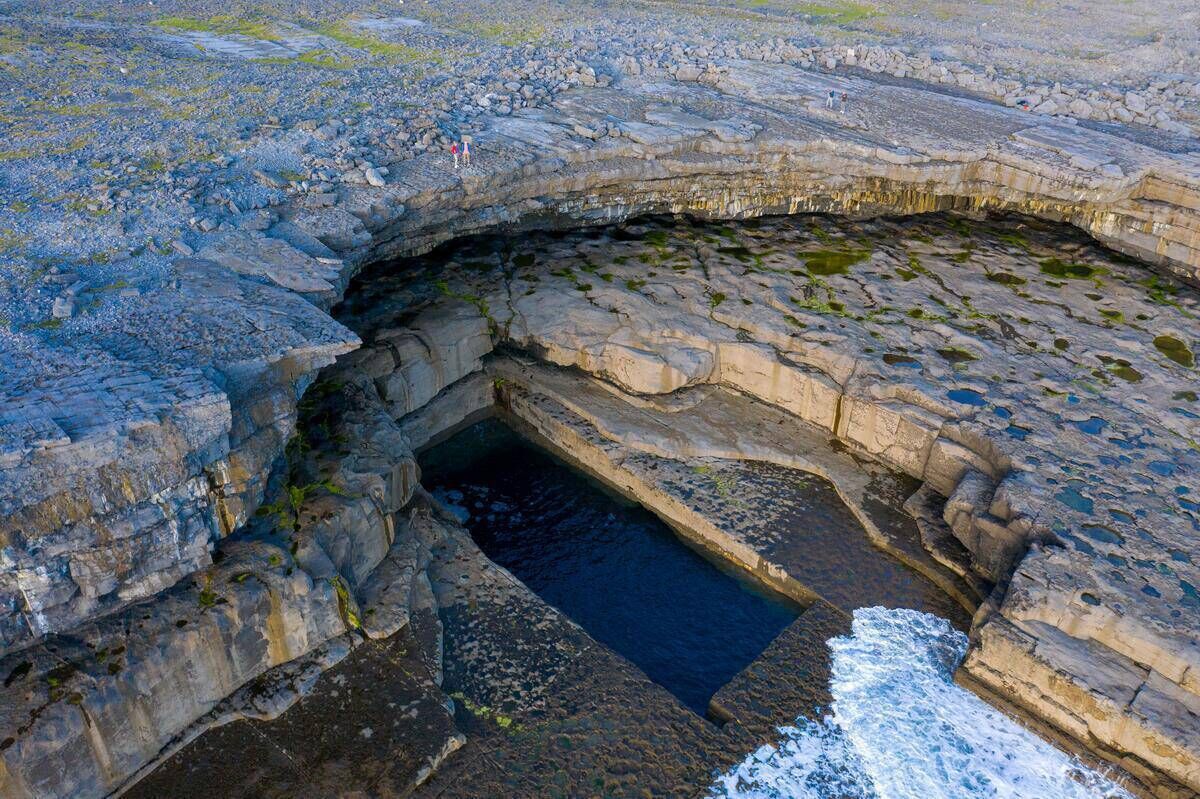 Pol na bPheist, 'The Worm Hole', Inis Mór, Aran Islands, County Galway
