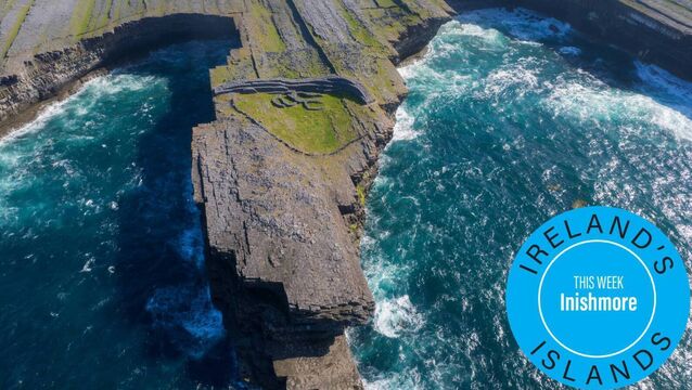 <p>The cliffside edge of the island of Inis Mór</p>
