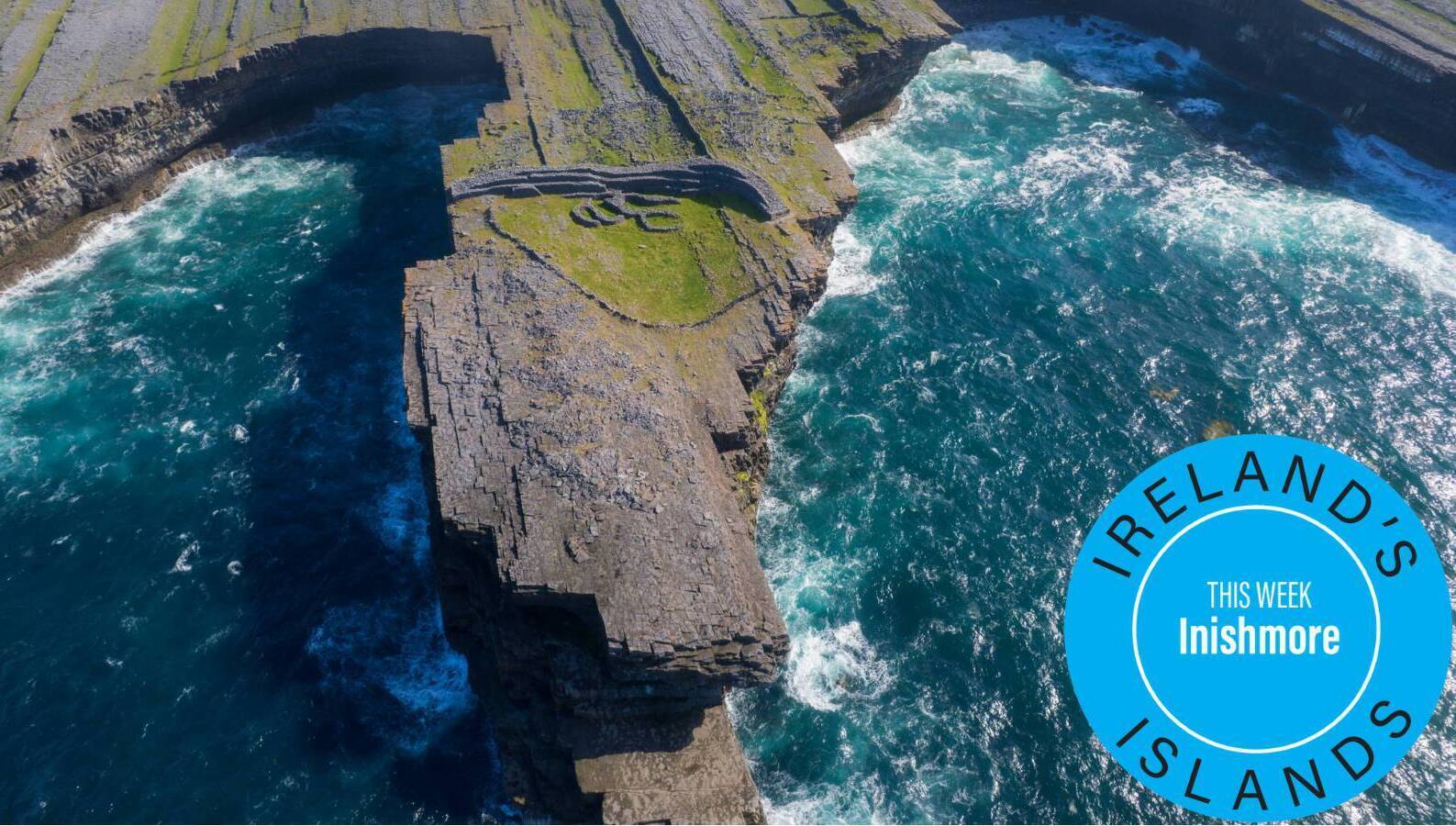 The cliffside edge of the island of Inis Mór