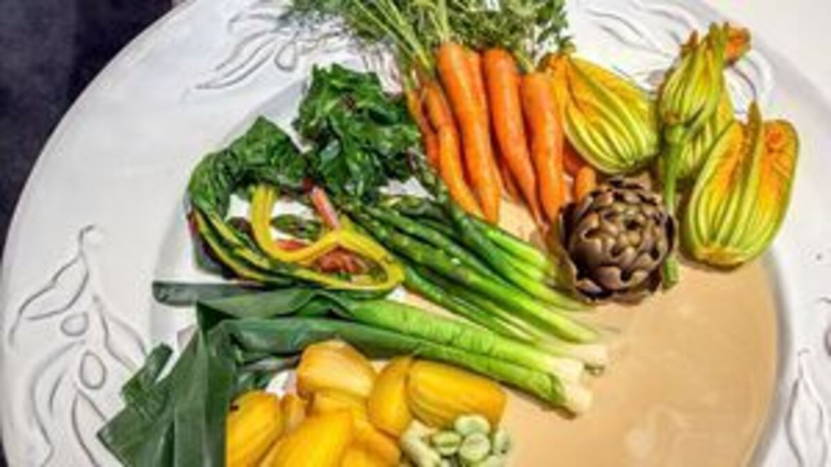 Tom Hayes’s Garden Vegetables with Champagne Sauce