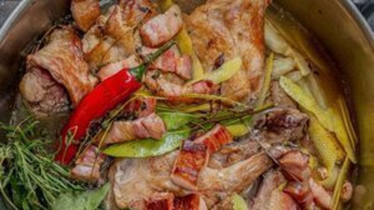 Tom Hayes’s Braised Rabbit and Borlotti on Toast