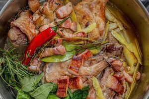 Tom Hayes’s Braised Rabbit and Borlotti on Toast