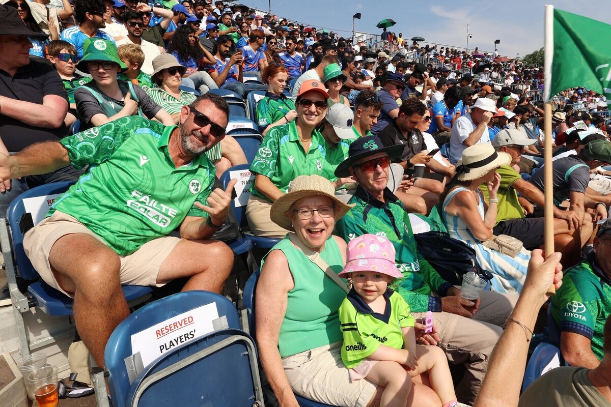 Ireland fans during the first T20I test match at Stormont, Belfast. Picture: Liam McBurney/PA Wire. Ireland fans during the first T20I test match at Stormont, Belfast. Picture: Liam McBurney/PA Wire.