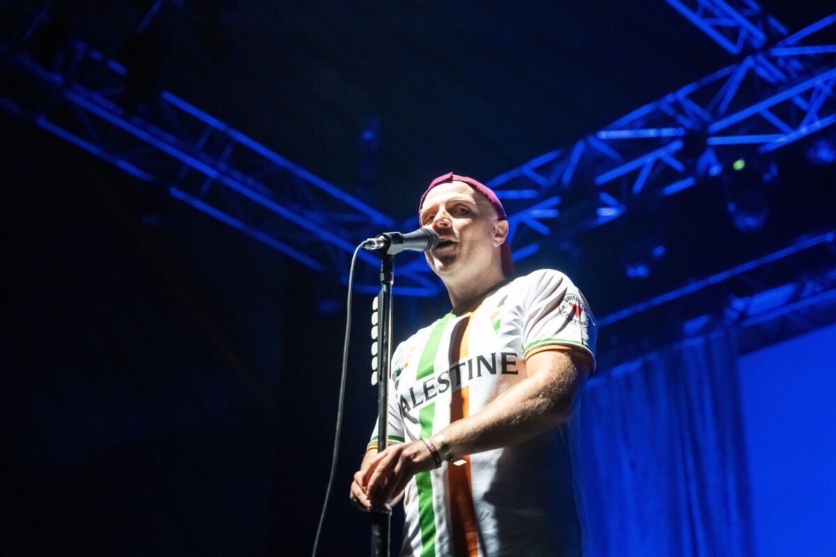 Tadghg Hickey introducing Paul Weller on stage at the Marquee. Picture: Noel Sweeney Tadghg Hickey introducing Paul Weller on stage at the Marquee. Picture: Noel Sweeney