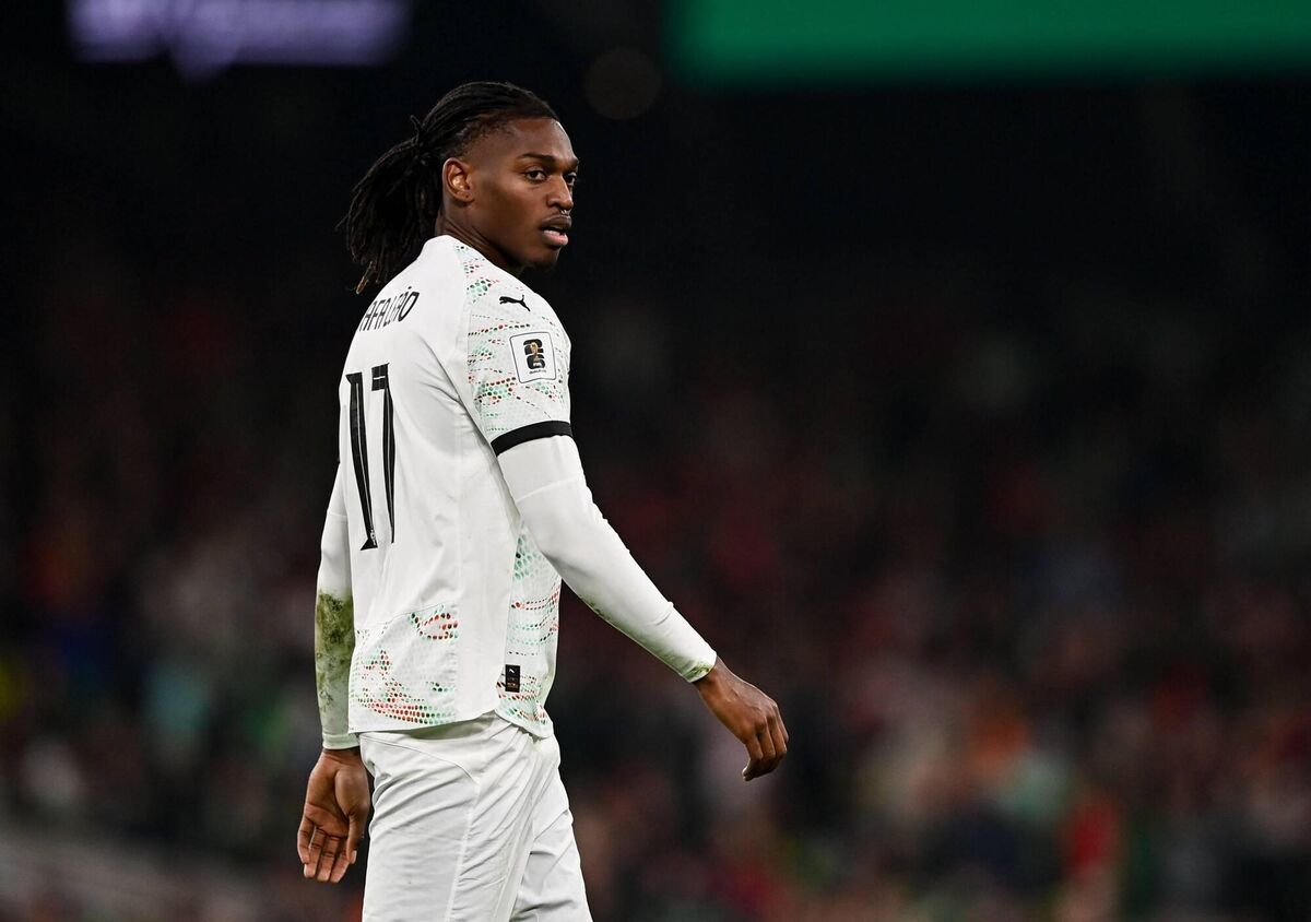 Rafael Leao could be unleashed on Sunday as Portugal take on Colombia. Picture: Ben McShane/Sportsfile Rafael Leao could be unleashed on Sunday as Portugal take on Colombia. Picture: Ben McShane/Sportsfile