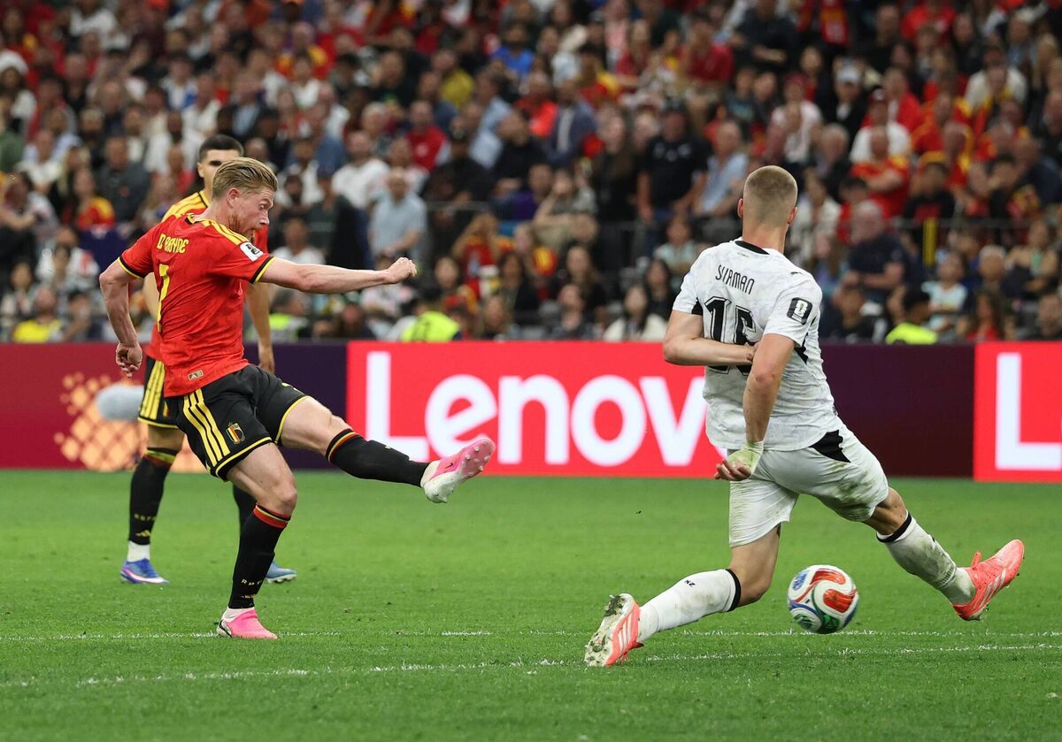 Kevin De Bruyne added insult to injury for New Zealand in the second half. Picture: Emilee Chinn/Getty Kevin De Bruyne added insult to injury for New Zealand in the second half. Picture: Emilee Chinn/Getty