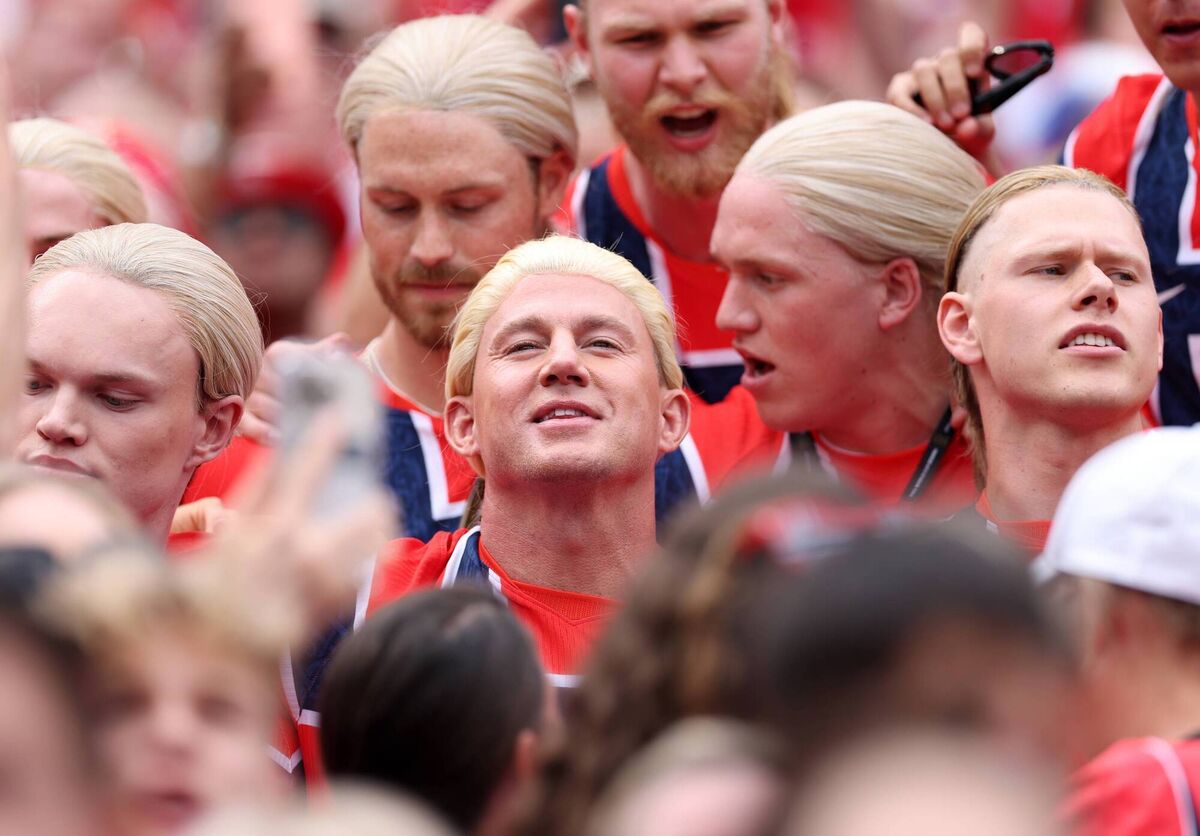 YES, THAT'S HIM: Channing Tatum interacts with Norway fans before the France tie in Foxborough. Picture: Justin Setterfield/Getty YES, THAT'S HIM: Channing Tatum interacts with Norway fans before the France tie in Foxborough. Picture: Justin Setterfield/Getty