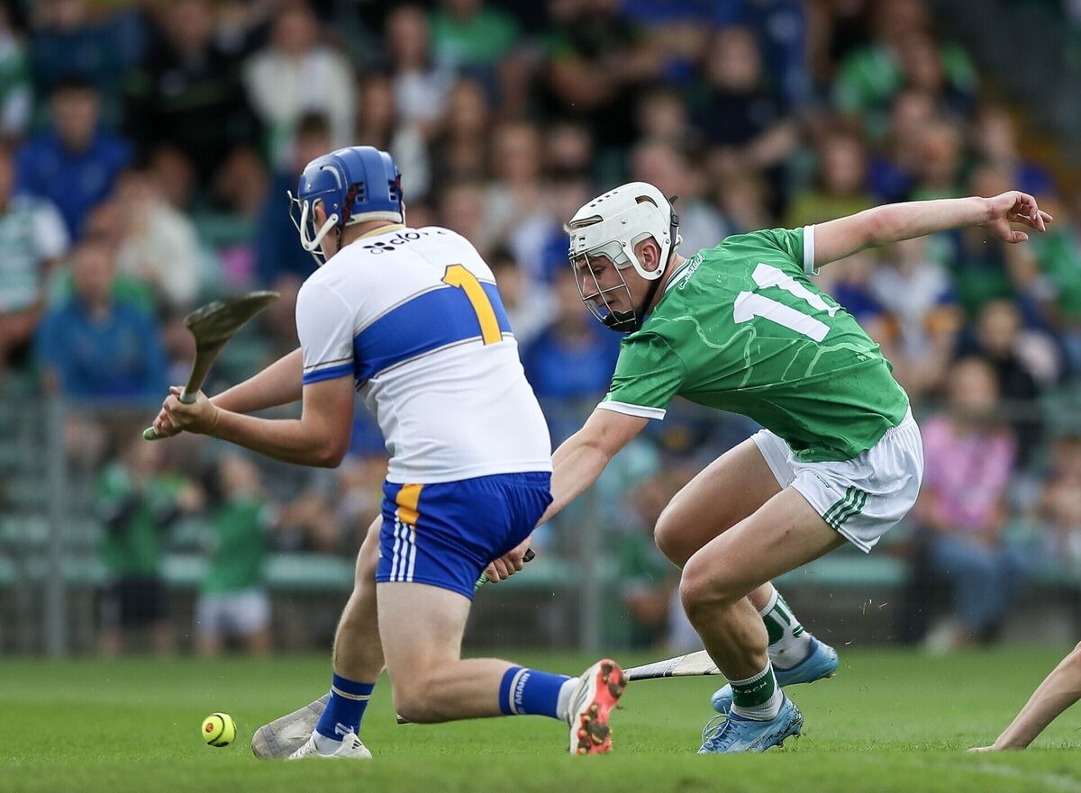 Limerick's Ryan Foley and Tipperary's Eoin Connolly. Pic: ©INPHO/Stephen Heaney