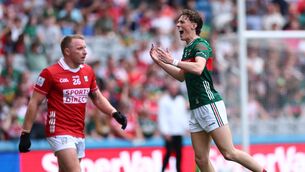 <p>Kobe McDonald scored 0-4 for Mayo in their All-Ireland quarter-final victory over Cork. Pic ©INPHO/James Crombie</p>