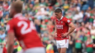 <p>Cork's Colm O'Callaghan is dejected. Pic: ©INPHO/Bryan Keane</p>